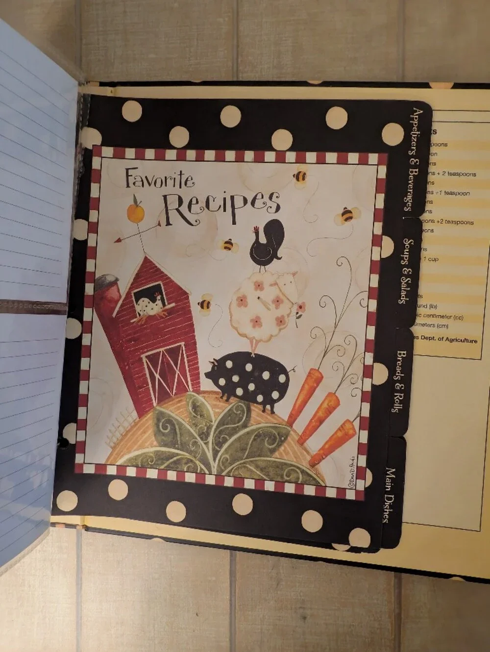 Unused Dan DiPaolo Recipe Binder